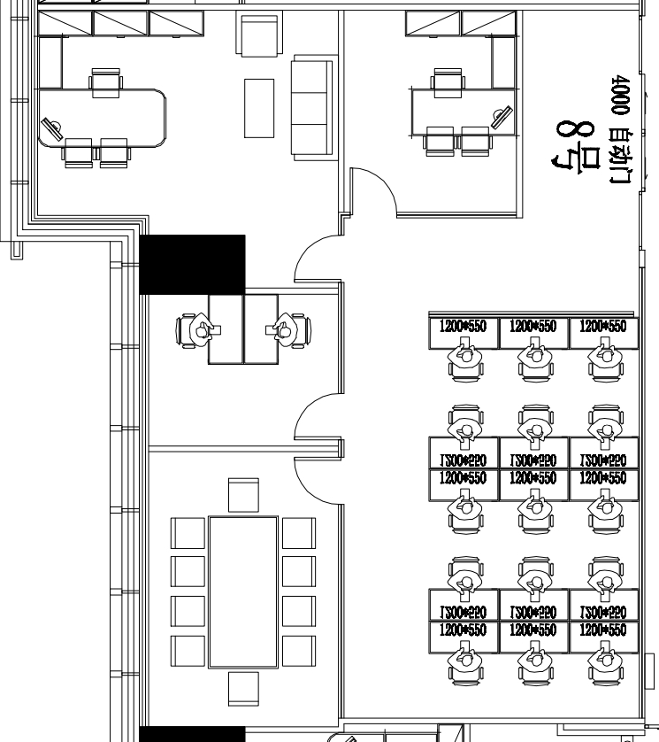 成华区崔家店理工大学招商中央华城纯写字楼精装办公4隔间15工位