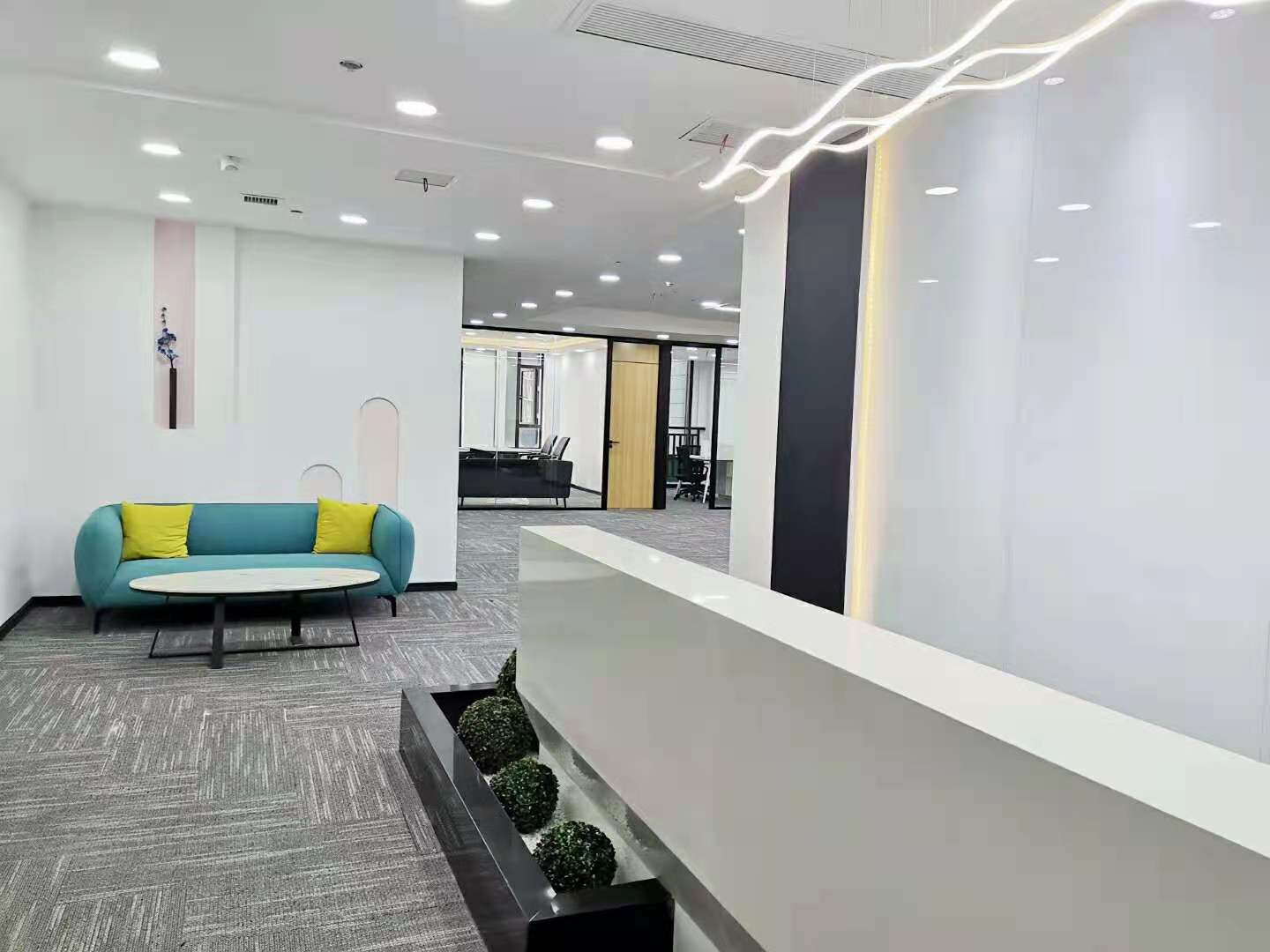 建设路商圈丨东城国际6隔间50-80工位高利用率415平米