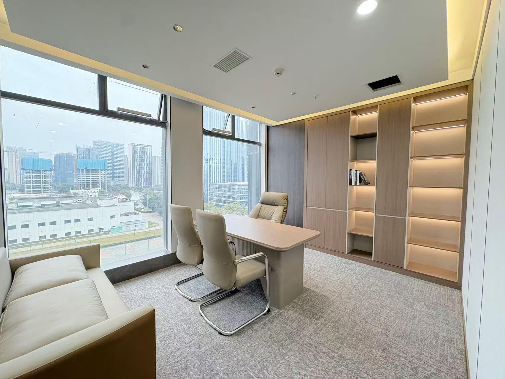 锦江区金石路附近 视野巴适 220平 5隔间16工位 精装带家具 创世纪广场办公室出租
